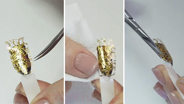 Как зафиксировать наклейки на ногтях ровно